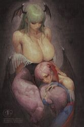 lilith_aensland, morrigan_aensland, darkstalkers, ickpot, udon_entertainment