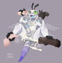 mofu_guys, ahe_gao, animal_genitalia, animal_penis, antennae_(anatomy)