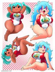 hatsune_miku, peruvian_miku, skyblue, friday_night_funkin, friday_night_funkin_mod