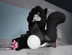 robloxian, roblox, bell_collar, big_butt, black_cap