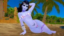 widowmaker, overwatch, virtamate, bleaching_pov, beach