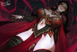 vampyr, 1girl, armor, armored_female, big_breasts
