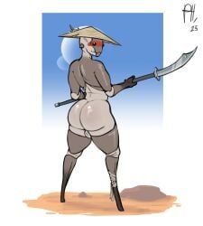 kenshi, perfecthorizon, alien, alien_humanoid, asian_conical_hat
