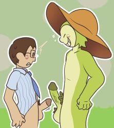 clodhopper_pickens, stomp_farmer_(rhythm_heaven), rhythm_heaven, coulromepink, 2boys
