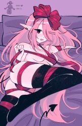 june_(megrocks), megrocks, ass, long_ears, long_hair