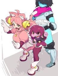 kris_(deltarune), mad_mew_mew, susie_(deltarune), deltarune, utdr_(toby_fox)