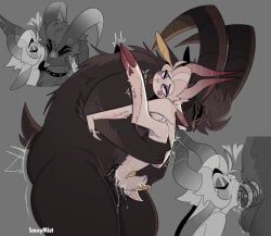 adam_(hazbin_hotel), lucifer_morningstar_(hazbin_hotel), hazbin_hotel, saucymist, anal