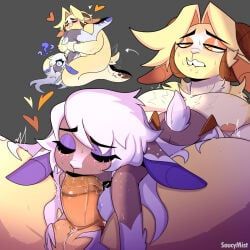 abel_(hazbin_hotel), emily_(hazbin_hotel), hazbin_hotel, saucymist, anthro
