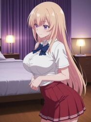 ichinose_honami_(cote), classroom_of_the_elite, boobs, cute, cute_face