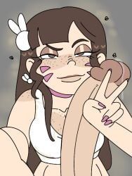 d.va, d.va_versus, overwatch, milkbuni, 1futa
