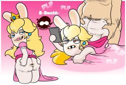 mario, rabbid, rabbid_peach, mario_(series), mario_+_rabbids