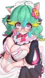 rosedoodle_(vtuber), vchiban, vacantstone, 1girl, 1girls