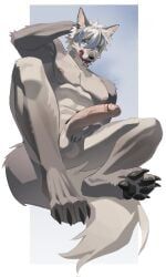 dog23333, abs, anthro, balls, big_pecs
