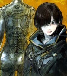 evie_(stellar_blade), stellar_blade, stellar_blade:_blood_rain, machipachi1901, 1girl