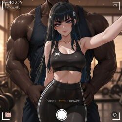 kiryuuin_satsuki, kill_la_kill, vantawaifu, 1boy, 1girl