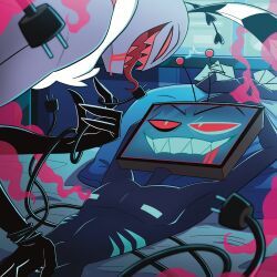 valentino_(hazbin_hotel), vox_(hazbin_hotel), hazbin_hotel, hellaverse, schaychaym