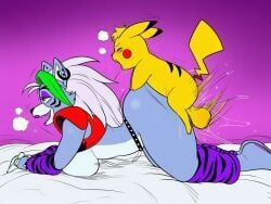 pikachu, pokemon_(species), roxanne_wolf_(fnaf), fnaf, pokemon