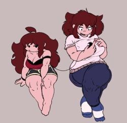 girlfriend_(friday_night_funkin), massacre_girlfriend_(friday_night_funkin), millie_(mistful_crimson_morning), oc, friday_night_funkin