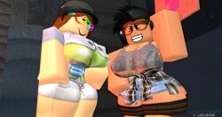 roblox_avatar, robloxian, roblox, gabbers, 2girls