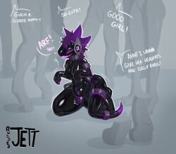protogen, rubberjett, anthro, bdsm, bondage