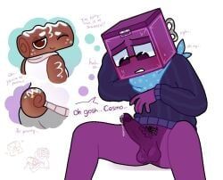 boxten_(dandy's_world), cosmo_(dandy's_world), dandy's_world, dandys_world, cum_on_penis