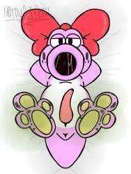 birdo, birdo_(character), nintendo, h0rnyforferal, bed
