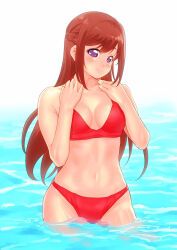 yoshihisa_koshino, tetsudou_musume, kuroganehompo, bikini, blush
