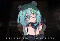 kuromikii_(vtuber), indie_virtual_youtuber, ye_(pixiv83975537), blue_hair, glasses