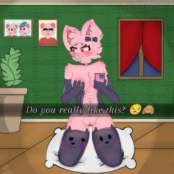 penny_(piggy), piggy_(game), krylonex, 1girl, blush