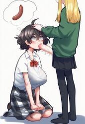 blind_girl_(popopoka), popopoka, big_breasts, blind, futanari
