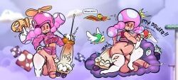 toad_(mario), toadette, trompette, mario_(series), mario_bros