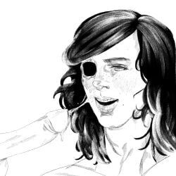 carl_grimes, the_walking_dead, cock, cum, cum_on_face