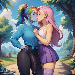 fluttershy_(mlp), rainbow_dash_(mlp), my_little_pony, osirix, animal_genitalia_on_humanoid