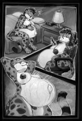 nix_(nixphx), cremekuma, anthro, areola, bathing