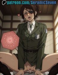 hanji_zoe, attack_on_titan, shingeki_no_kyojin, seramic_seven, 1boy