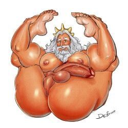 king_triton, disney, desfroot, ass, bara
