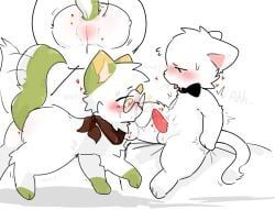 after_oral, anthro, anthro_on_feral, balls, bestiality