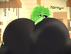 hb_(hb_the_ender), slimer_(stemingbunbun), minecraft, hbtheender, 1boy