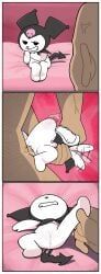 kuromi, fullhero, annoyed_expression, cum_in_pussy, dubious_consent