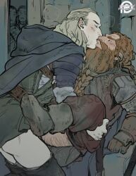 gimli, legolas, j._r._r._tolkien, lord_of_the_rings, reapersun