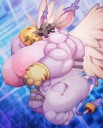 gatomon, digimon, toonpower, abs, biceps