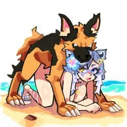 snuffy, lu_blu, ambiguous_penetration, animal_ears, beach