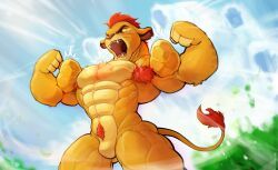 kion, disney, waddledox, abs, biceps