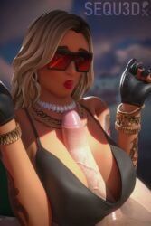 huntress_dylan_(fortnite), fortnite, sequ3d, 1boy, 1girl