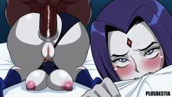 rachel_roth, raven_(dc), dc_comics, teen_titans, plusbestia