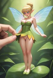 tinker_bell, disney, peter_pan_(disney), 1boy, 1girls