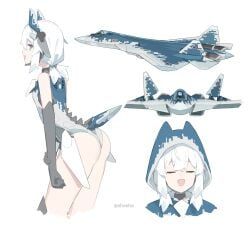 original_character, su-57, original, blue_eyes, blush
