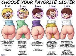 leni_loud, lori_loud, luan_loud, luna_loud, lynn_loud