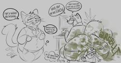 iamapoliceman, annoyed, annoyed_female, anthro, anthro_on_anthro