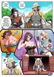 agnea_bristarni, castti_florenz, hikari_ku, ochette_(octopath_traveler_2), partitio_yellowil